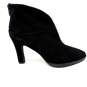 Jon Josef Black Suede‎ Ankle Bootie High Heeled Boot 6M